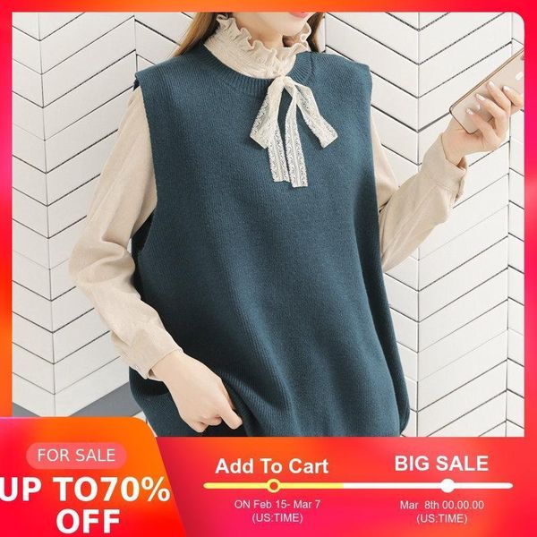 

spring suit 2020 new bowknot shirt vest two piece suit fashionable age reducing sweater women's trend-jd15599-821, White;black