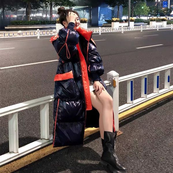 

women's jacket long 2020 winter down coat and jackets outerwear, Black