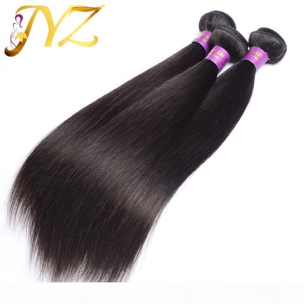 

virgin human hair brazilian straight bundles 3pcs peruvian malaysian indian straight hair weaves unprocessed hair extensions straight, Black