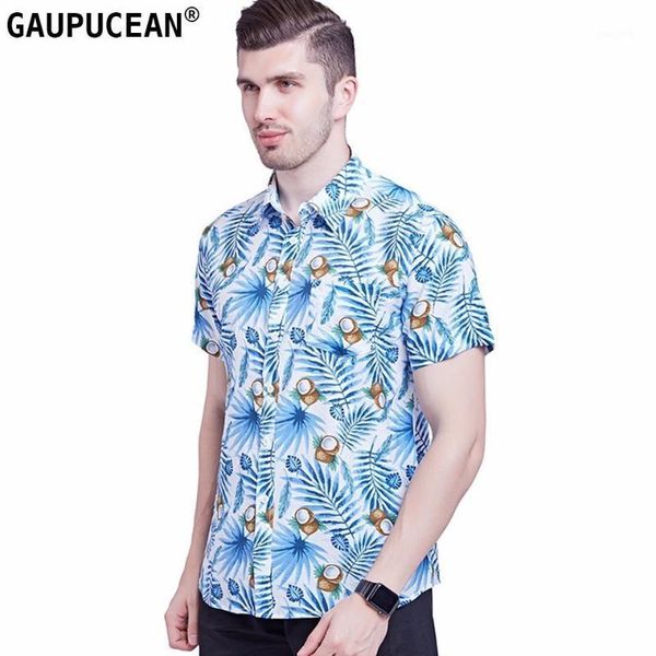 

100% cotton men short sleeve beach shirt european us size plant male single breasted anti-static soft summer man casual shirts1, White;black