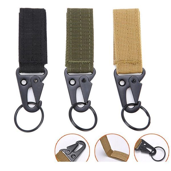 

outdoor camping tactical carabiner backpack hooks olecranon molle hook military nylon keychain clasp survi jllulz