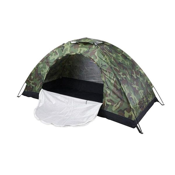 

outdoor camping tent portable 1person waterproof folding e tent camouflage for camping hiking