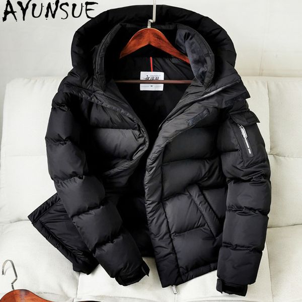 

fasting - men's duck feather winter warm couple hooded et, kj6391, 90%, Black