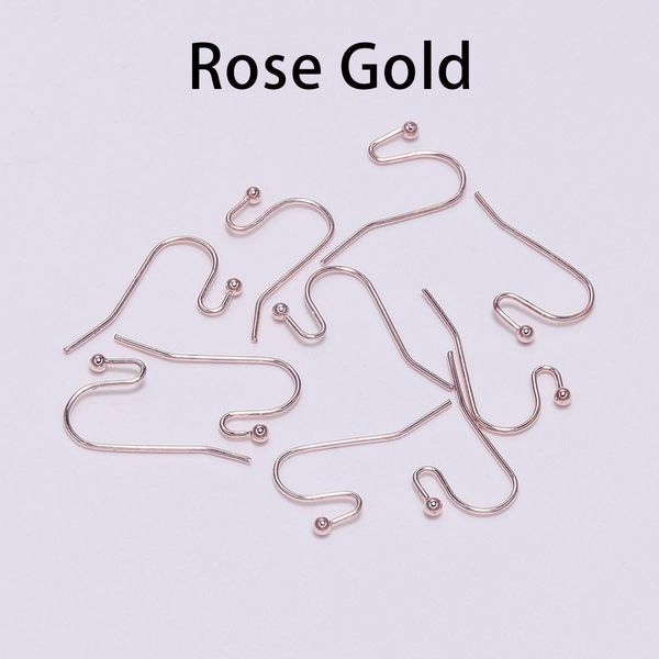 

100pcs lot 2116mm gold bronze earring hooks findings ear hook earrings clasps for jewelry making diy earwire supplies h bbyulm, White
