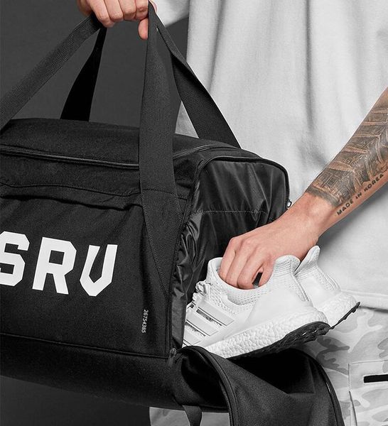 

a++ gym sports bag waterproof reflective lightweight sports shoulder bag travel gear waterproof large space duffel gym bag men handbag #x6