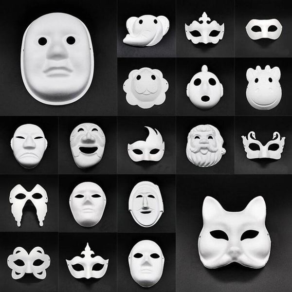 

paper masquerade halloween masks party cosplay diy cartoon maske carnival ball face women carnaval masque prop dhf832