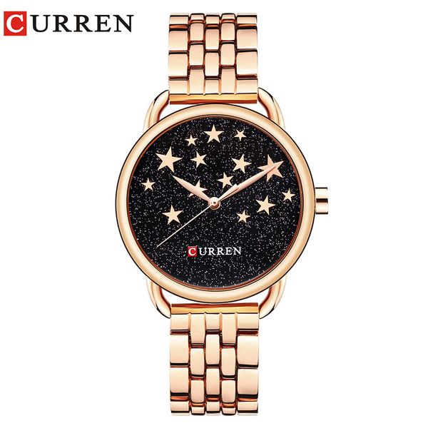 

curren / carrene 9013 ladies watch female watch foreign trade women's watch fashion, Slivery;brown