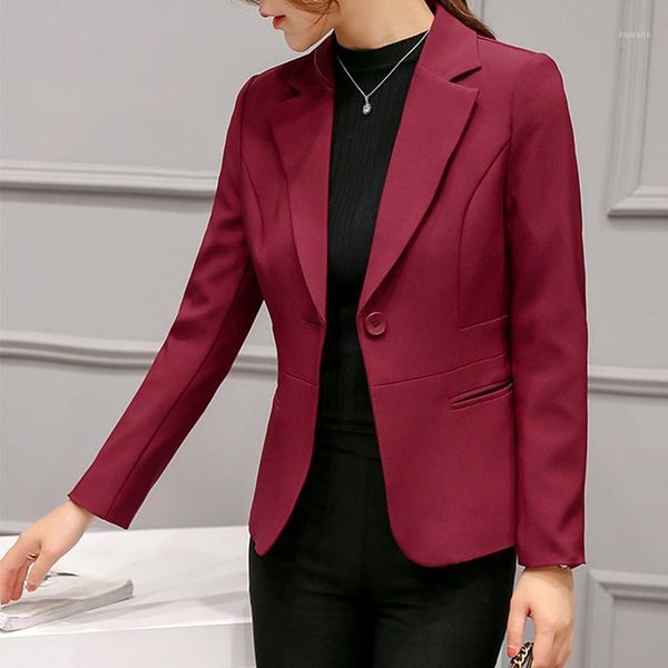 

women blazer formal blazers lady office work suit pockets jackets coat slim black women blazer femme jackets d704011, White;black