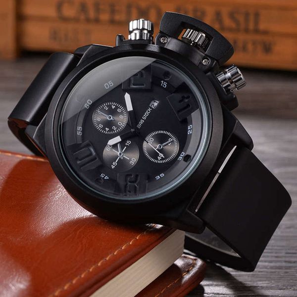 

imitation pin six eye three new bergsten dial men's waterproof quartz watch1vbg, Slivery;brown