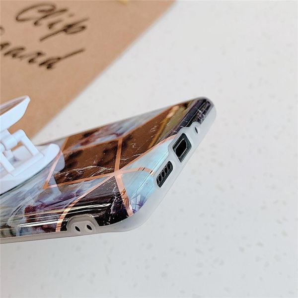 

flykylin holder stand marble case для huawei p40 lite p30 p20 pro mate 30 lite mate 20 nova 3e back cover silicone sqcmrp