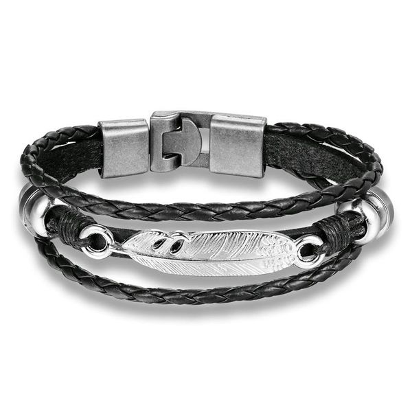 

mkendn 2018 новая мода натуральная кожа плетеный vintage anchor браслеты мужчины женщины handmade панк ювелирных pulseras дружба bbyujp