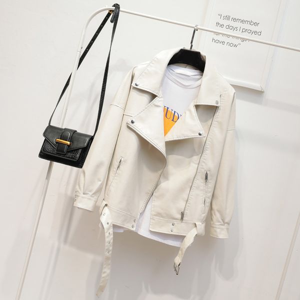 

autumn women the plutonium soft leather turndown collar black neck jacket u7vc