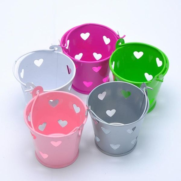

10x white laser cut wedding candy box sweet gift hollow heart mini cute colorful wedding tin candy buckets colored metal buckets1