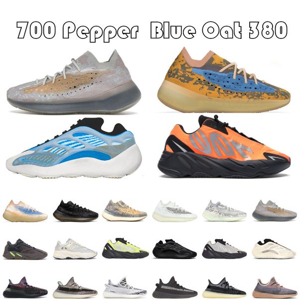 

mens women running shoes kanye west azareth srphym 700 v2 v3 kyantie azael calcite glow 380 alien carbon blue trainers sneakers size 36-46