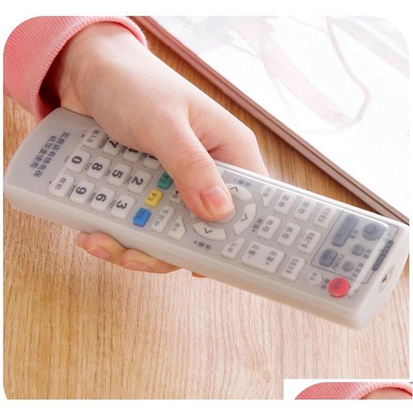 

2 pc 6 sizes remote control cover sile transparent tv remote control case air conditioning dust protec qylqih bwkf