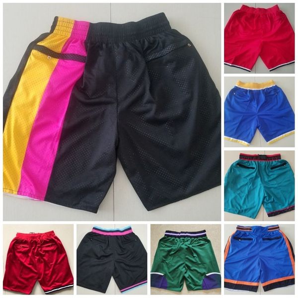 

just basketball pocket shorts red blue black white green