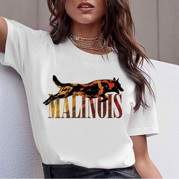 

beagle border collie malinois 90s t shirt women korean bull terrier rottweiler t-shirt cute whippet greyhound tshirt female, White
