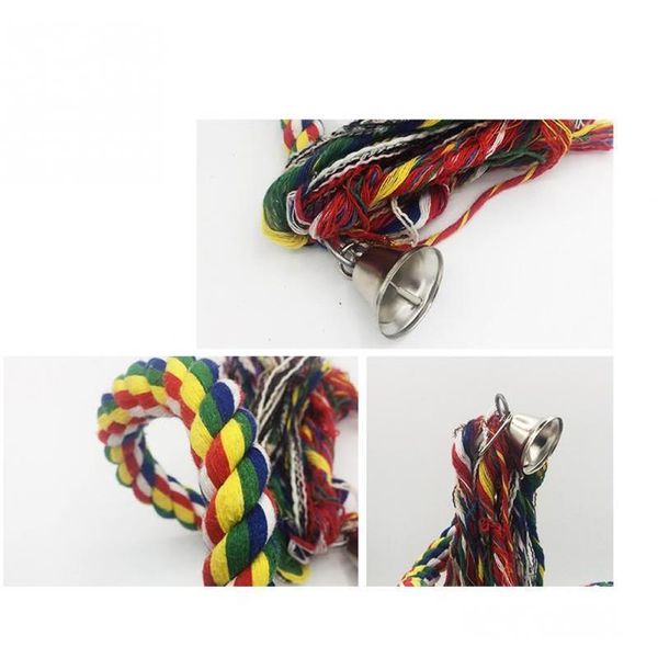 

pet birds parrot toys cockatoo parakeet bird swing budgie cotton climbing rope standing rod fo qylekr toys2010