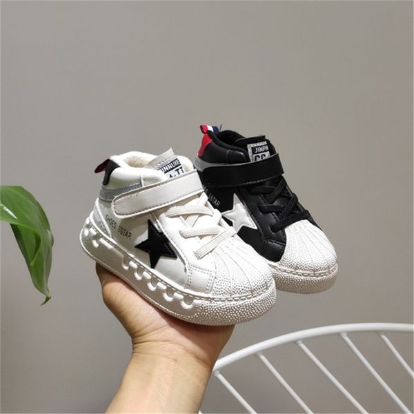

autumn/winter kids toddler girls boys sneakers short plush warm baby infant shoes size 15-25 y201028