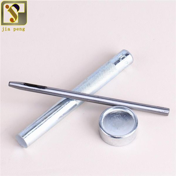 

120 комплектов упаковывают кожа для ремонта декора заклепки металлического трубчатого металла с крепежным набором инструментов jllhqr