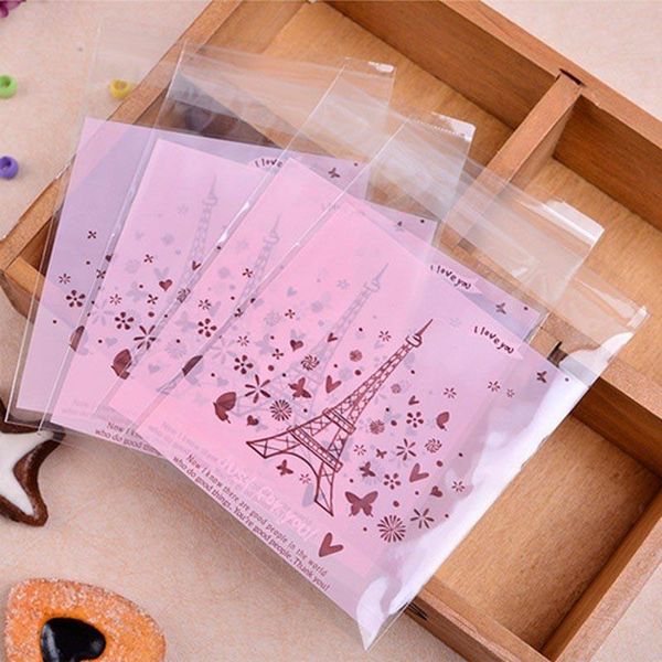 

50pcs lot 1010cm self adhesive cookies candy biscuit packaging plastic bags gift wrapping wedding party decor supplies bbyzch