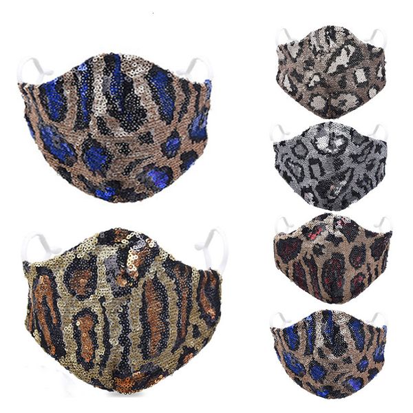 

sequins pm2.5 dustproof mouth cover washable factory face masks bar dance earloop cotton ladies prom party mask ewc938