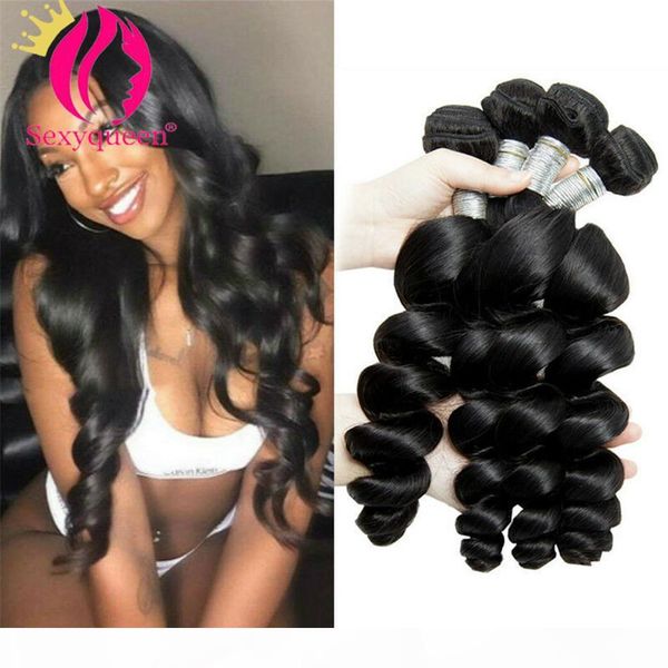 

gagaqueen 8a бразильская свободная волна девственные волосы 3 пакета свободная волна человеческих волос наращивание волос перуанская малазий, Black