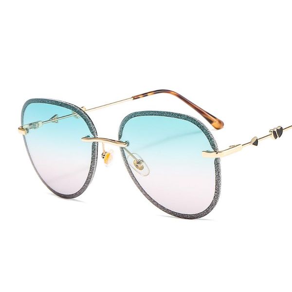 

sunglasses oversized diamond female imitation rhinestones gradient color uv400 women brand designer vintage ot9106, White;black