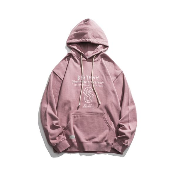 

2021 spring new hooded sweater creative pattern printing youth trend loose coat men hoodie sweatshirt mens hoodie essentials hoodie, Black