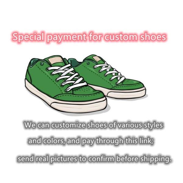 

custom shoes bags payment link send picture to me or extra ship fee for your order via freight cost like fast post,tnt, ems, dhl, fedex and, White;pink