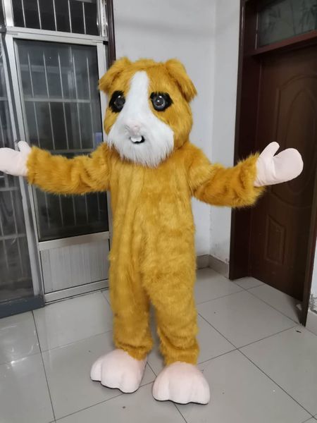 

guinea pig for party cartoon character polar bear mascot costumes for sale support customization, Red;yellow