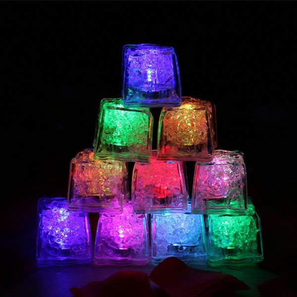 

changing lights color cube led glowing ice cubes blinking flashing novelty party supply