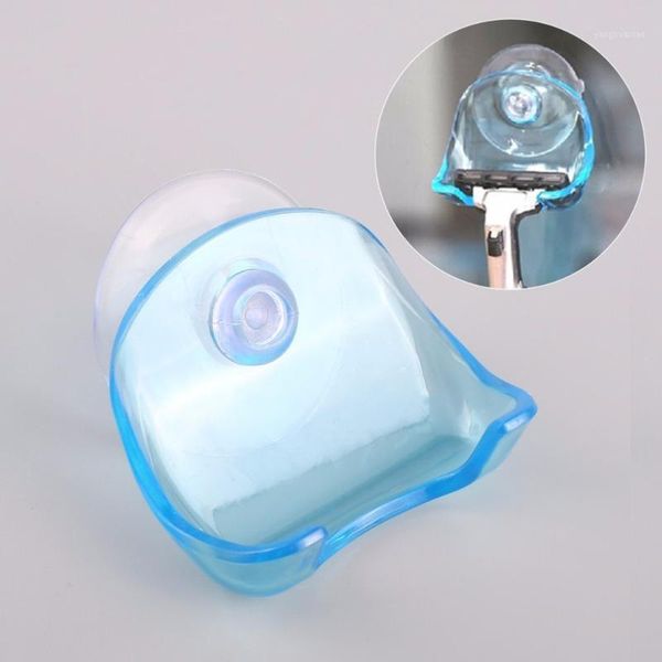 

bath accessory set eco-friendly plastic super suction cup razor rack bathroom holder shaver storage shaving holder1