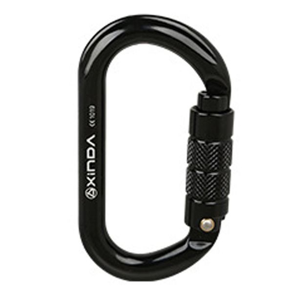 

locking oval rock climbing carabiner heavy duty connector screwgate o buckle dog hammock clip mountaineering caving lock h wmtxbh