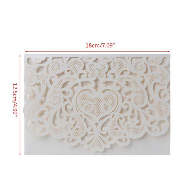 

greeting cards 10pcs 3d up wedding invitation cut with envelope for e56e