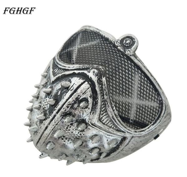 

fghgf game watch dogs 2 wd2 mask marcus holloway mask wrench cosplay rivet face half face latex pa qyllkp bdesybag