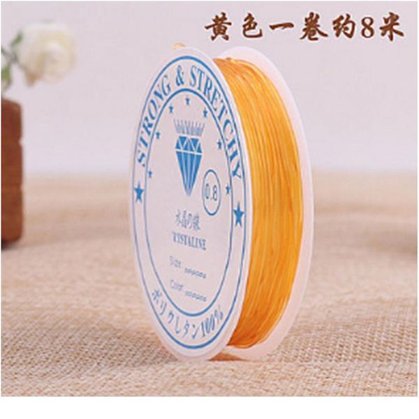 

elastic line crystal line beaded line bracelet transparent bracelet wear-resistant bead diy handm bbyexr