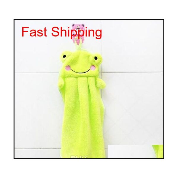 

hand towel hanging kitchen bathroom indoor thick soft cloth wipe towel cotton dish cloth clean t qylzjg sweet07