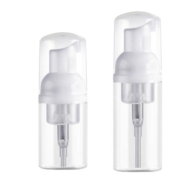 

30ml 50ml plastic soap dispenser bottle clear white foam pump bottle soap mousses liquid dispenser foaming
