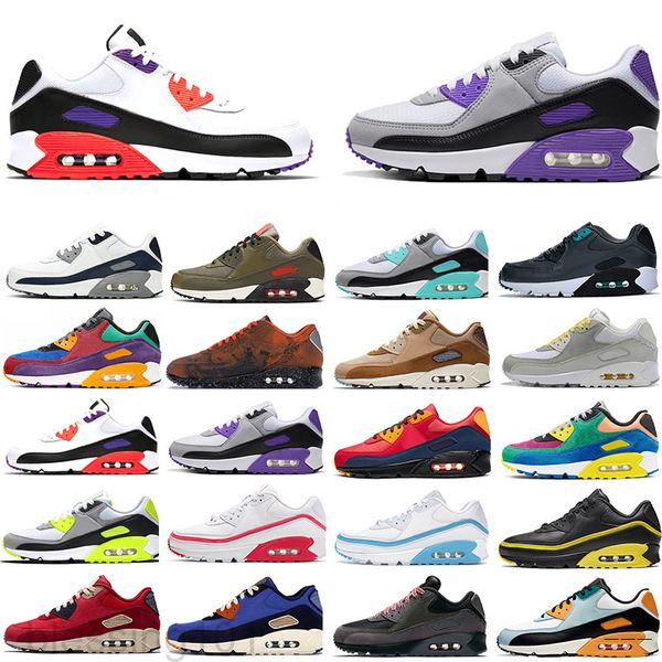 

cushion 90 casual shoes men 90 new sneakers sports shoe size 36-45 bt11, Black