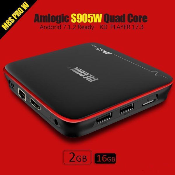 

mecool m8s pro tv boxes amlogic s905w quad core 2gb 16gb smart tv box android 7.1 support stbemu stalker 4k wifi