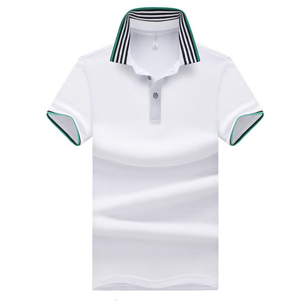 

new 2019 brand mens slim fit design breathable men's polos shirts male, White;black