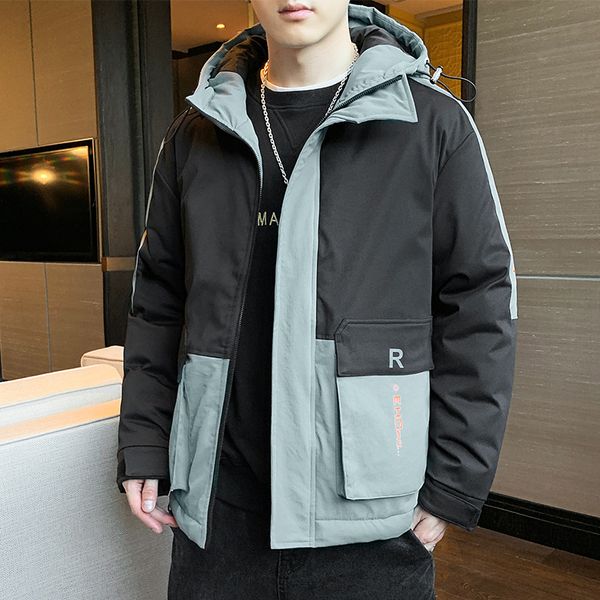 

men's cotton padded jaet in autumn and winter 2020, Black