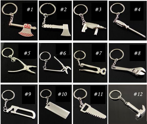 

tool new charming novelty metal adjustable creative hand wrench spanner key chain ring tools keyring keychain, Silver