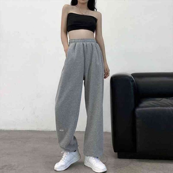 

gray jogging sports pants women baggy harajuku sweatpants korean fashion black sweat trouses for female joggers oversize, Black;white