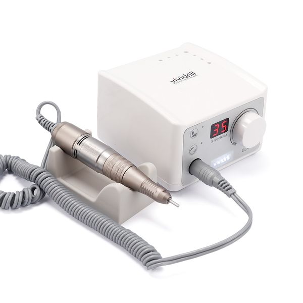

nail art equipment strong 101l 35k control 65w drill machine 35000rpm electric manicure set for apparatus pedicure tools, Silver