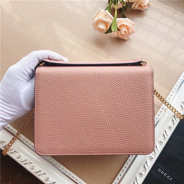 

the new 2020 fashion casual womens one-shoulder bag features a thick cowhide with a strong chain fashion bags