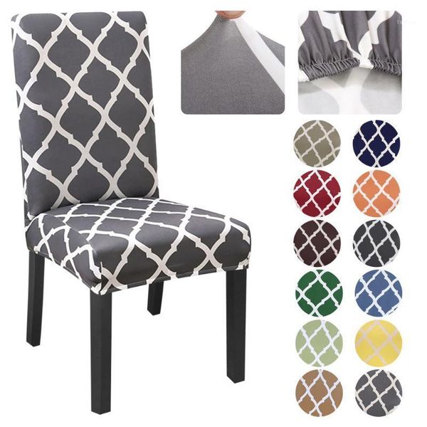 

1/2/4/6pc spandex chair covers printed stretch elastic universal chair cover slipcovers fitting protective covers1