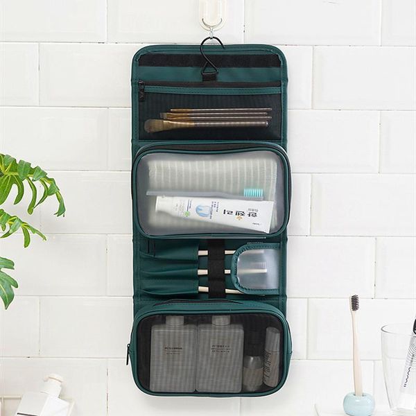 

multifunctional folding wash bag bathroom hanging bag portable mapu travel cosmetics organize storage1