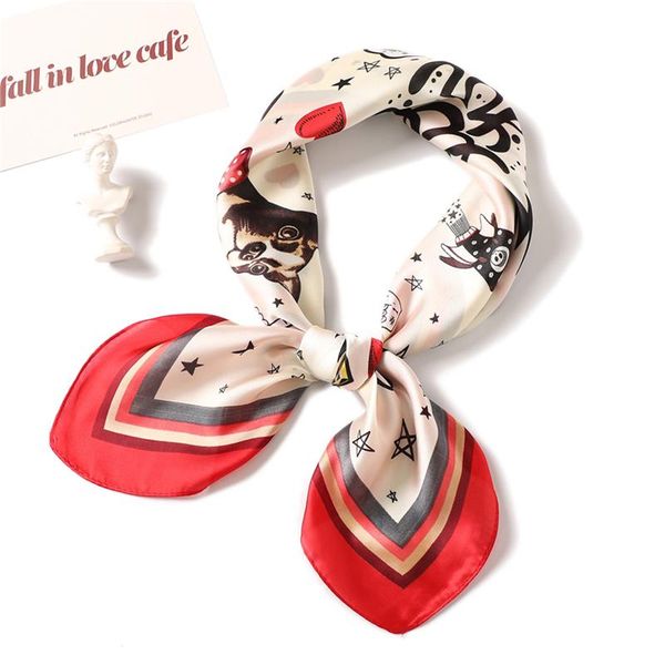 

дизайн печать сумка шарф женщины шелк шелкоргии фулярные формальные шали и обертывания мода леди hijab шарфы площадь bandana 2020 sqczkr, Blue;gray